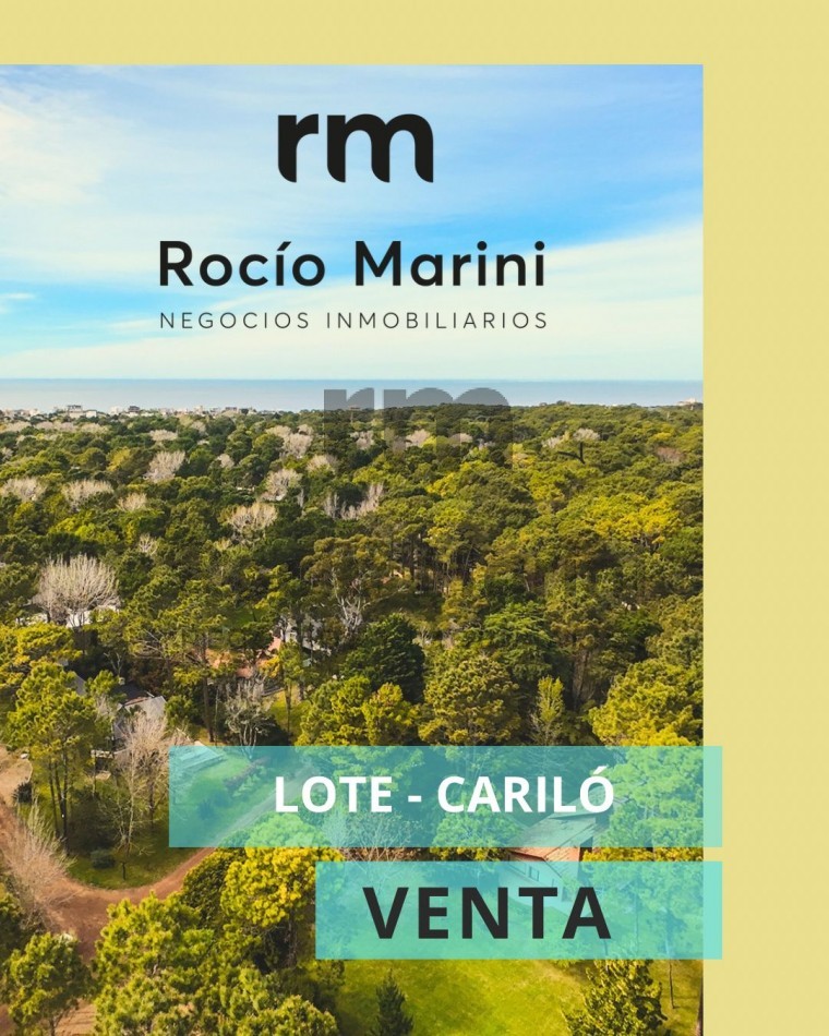 Lote en venta en el corazon de Carilo 
